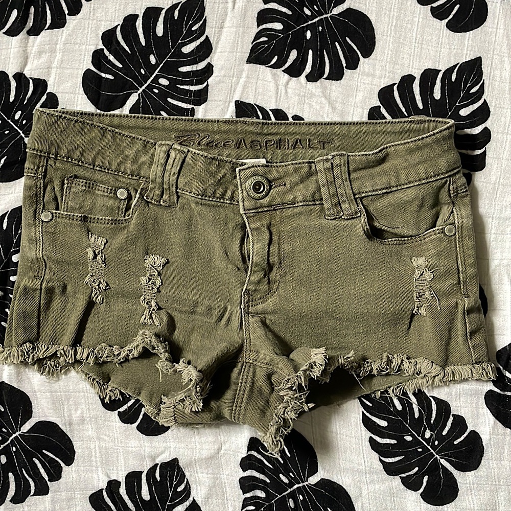 Blue Asphalt Jean Shorts